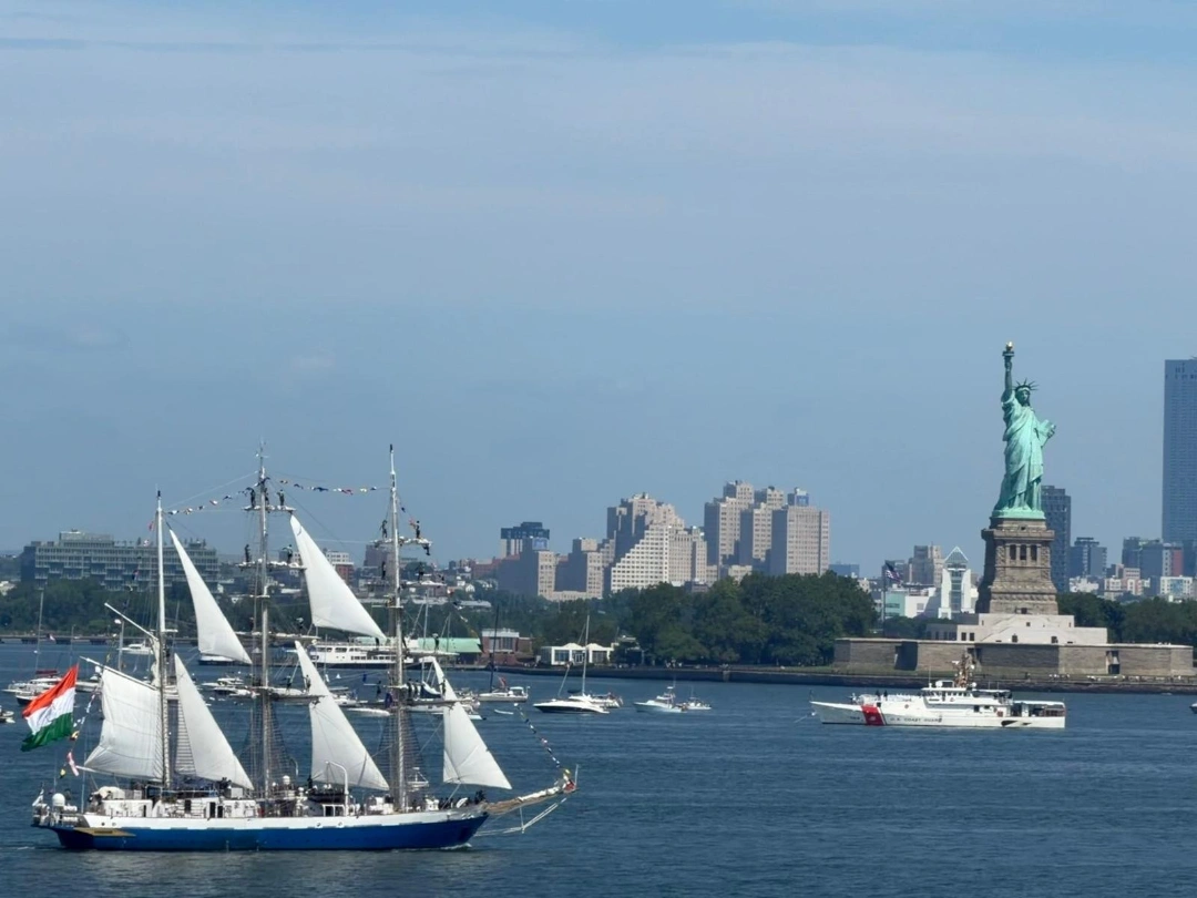 INS Sudarshini Sails into New York Harbour -- Lokayan 2026