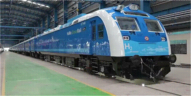India's First Hydrogen Fuel Cell Trainset: Jind-Sonipat Route