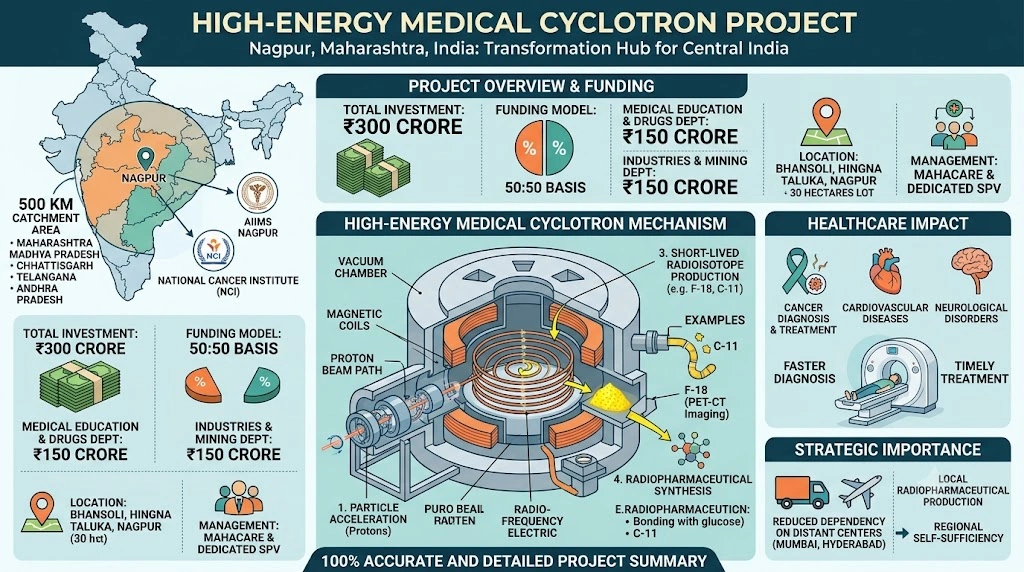 High-Energy Medical Cyclotron Project (HEMCP) :MH
