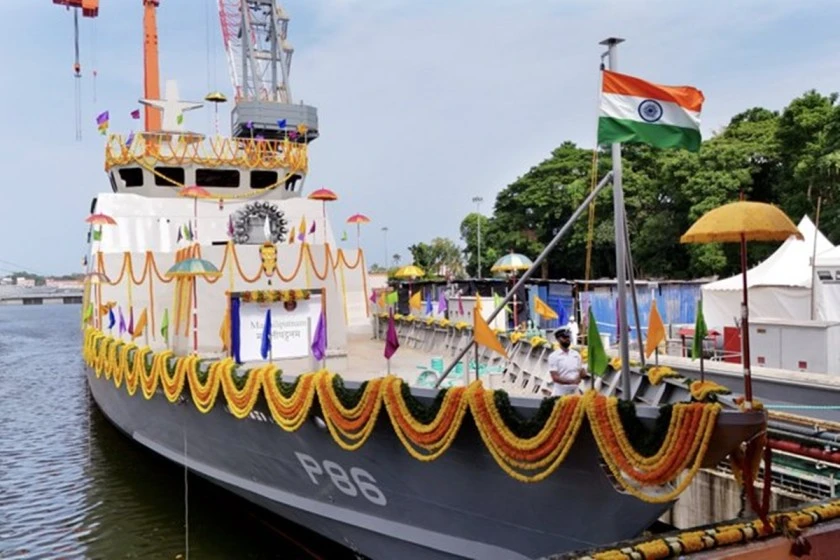 Machilipatnam: Seventh Mahe-Class ASW Shallow Water Craft Launched