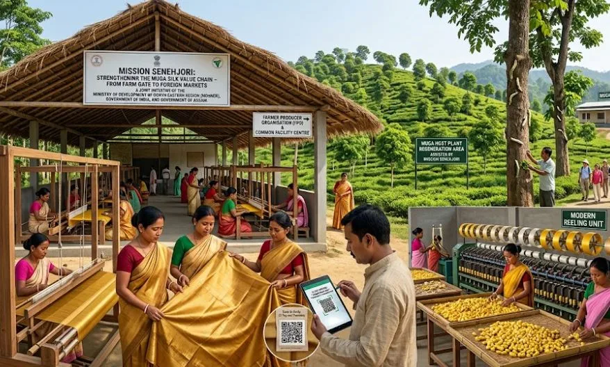 Mission Senehjori: Transforming Assam’s Muga Silk Ecosystem