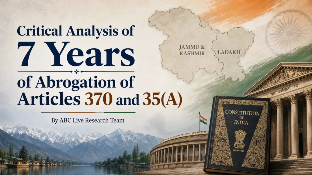 Seven Years of Abrogation of Article 370 & 35A