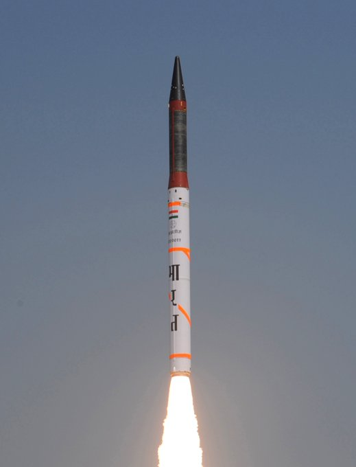 Agni-4 Ballistic Missile Test-Fired