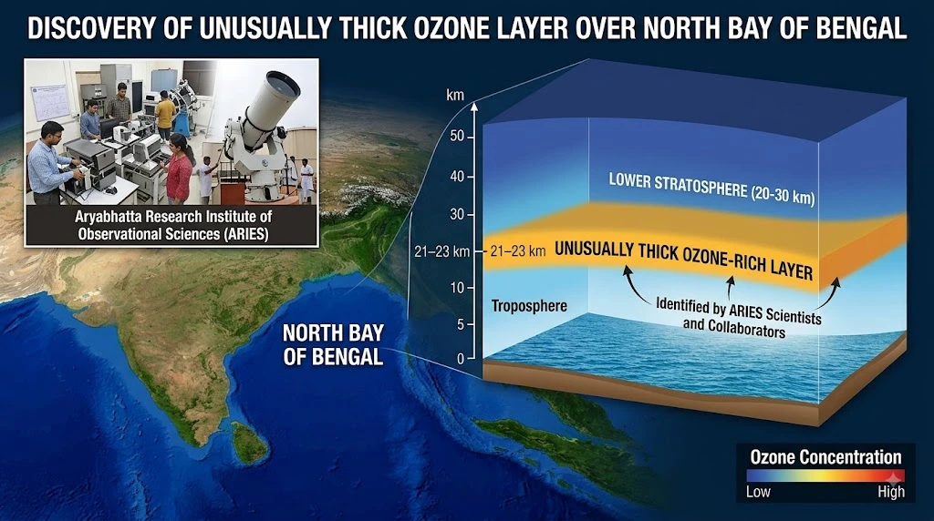 Unusual Ozone Layer Detected Above the North Bay of Bengal